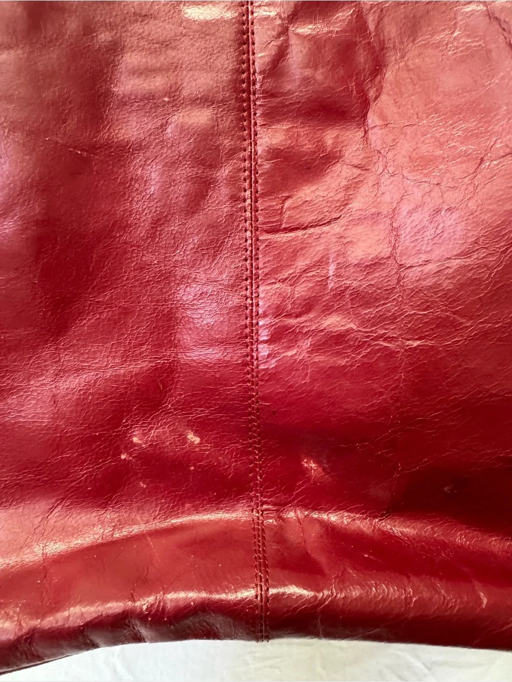 latico Red Leather Laptop Tote